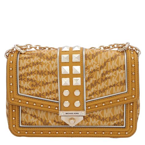 marigold michael kors purse|Michael Kors gold purse large.